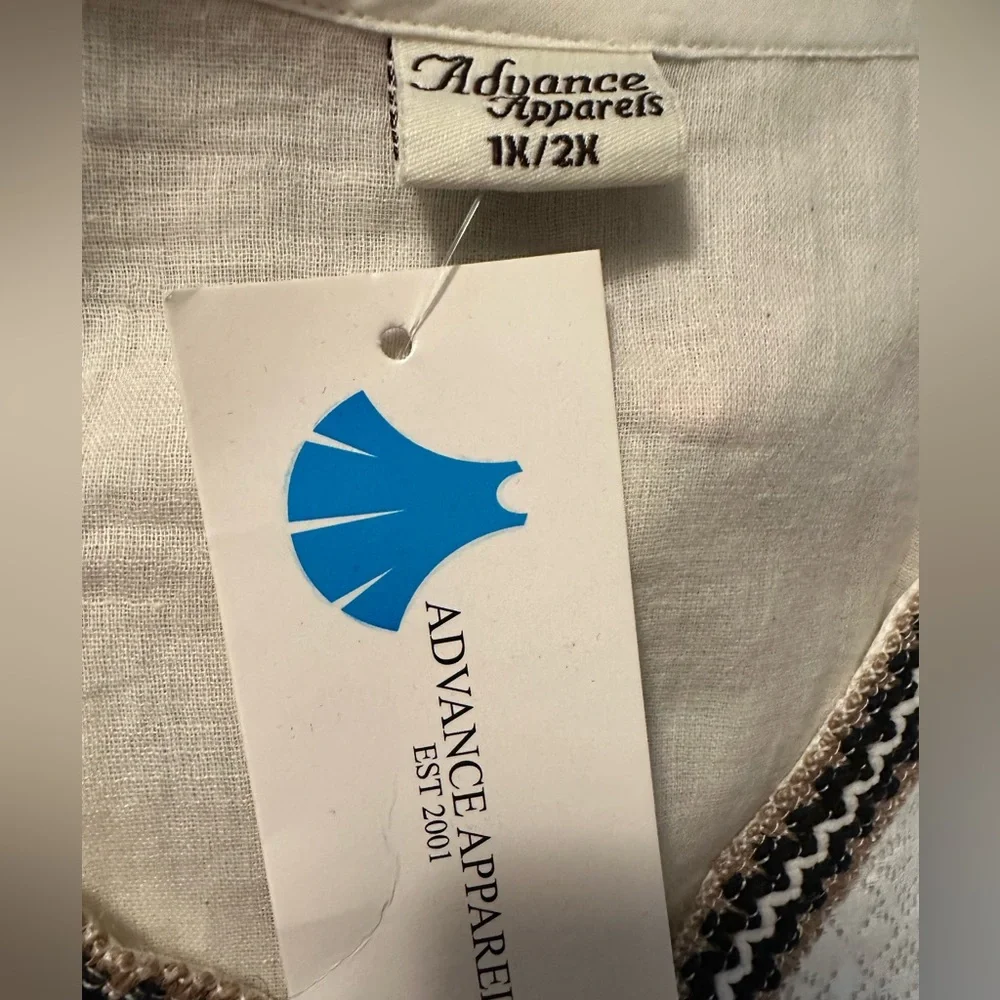 Dress Boho Embroidered | NWT, 1X/2X - Picture 7 of 8